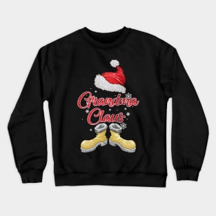 Santa Grandma Claus Merry Christmas Matching Family Group Crewneck Sweatshirt